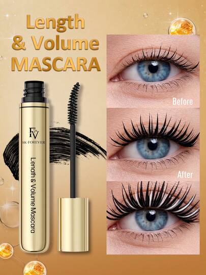 FV 2支装多效合一睫毛膏，二合一防水防晕染刷头，纤长卷翘，浓密卷翘，持久定型，打造浓密纤长大眼妆。这款睫毛膏是美妆品牌，适合女性和女孩使用，尤其适合秋冬季节，是Y2K时尚潮流的理想之选，也适合生日、情人节等场合作为礼物，是派对和狂欢的完美伴侣。