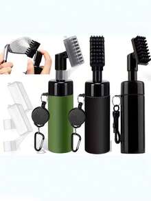 1 chổi vệ sinh gậy golf, chổi vệ sinh gậy golf kèm kẹp cố định và bình xịt, dung tích 4oz (khoảng 113ml), chổi vệ sinh gậy golf giúp làm sạch gậy và bóng golf, dụng cụ vệ sinh gậy golf. - Nhiều màu - Xem 1