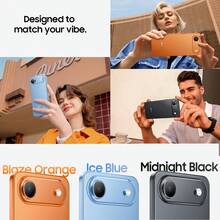 Blackview OSCAL FLAT 3C 解鎖版 4G 智慧型手機，Android 16 系統，6.56 吋 HD+ 螢幕，八核心處理器，4GB+8GB 可擴充記憶體，64GB/128GB ROM，最高支援 1TB SD 卡擴充，13MP+32MP 雙鏡頭，側面快捷鍵，5000mAh 大電池，3 個卡槽，雙 SIM 雙待機（不含充電器） - 橘色 - 查看 12