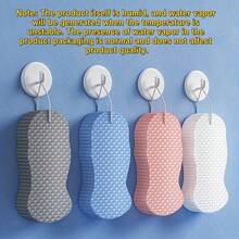 1 pieza Cepillo de baño 3D de esponja con textura de escamas de pez, esponja de baño suave y delicada para exfoliar - Estropajo corporal reutilizable para un lavado amigable con la piel, adecuado para una experiencia de ducha de calidad de spa, herramienta de baño multifuncional, accesorio de baño, exfoliación indolora - Multicolor - Ver 3