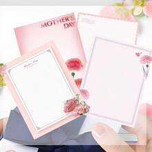 8.5 x 11 英寸 48 张装母亲节快乐信纸，送给妈妈的礼物，文具信纸 - 母亲节信纸，表达爱与感激，母亲节礼物 - A - 查看 4