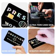 4pcs Colorful Credit Card Skin Stickers, Waterproof Scratch-Resistant Personalized Decorative Protective Stickers, Suitable For Credit/Debit/Transit Cards - View 5