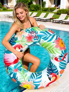 Flotador inflable para piscina, anillo inflable para nadar, anillo inflable de PVC para nadar, flotador inflable para brazos unisex, modelo talla grande nuevo 2026, diseño de patrón único, adecuado para deportes acuáticos de verano y fiestas en la piscina, fiestas en la playa, piscinas, playas, ocio de vacaciones de verano en la piscina, esencial de primavera, esencial de verano, esencial de primavera/verano, decoración de primavera, decoración de verano - Múltiples estilos - Ver 1