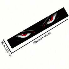 1pc Anime-Inspired Car Windshield Sticker - Scratch-Resistant Vinyl Decal With Red & Black Character Design, Self-Adhesive For All Car Models, Durable & Easy To Apply, Perfect For Anime Fans & Car Enthusiasts, Anime Car Accessories, Vehicle Customization, Bold Graphic Design, High Quality Print - 1pcs - View 4