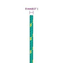 vidaXL Bootsseil Grün 8 mm 50 m Polypropylen Gartenseil, DIY-Projekte mit gedrehtem Seil für drinnen und draußen, Gartenseilbinden, Gartendekorationen, Partys, Boote im Freien - A - Übersicht 5