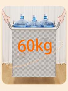 1pc Large Capacity Travel & Home Packing Bag With Zipper, Waterproof & Moisture-Proof Clothing Storage Bag - Grey - View 4