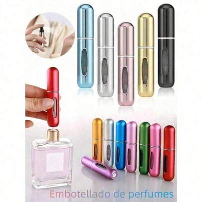 1/3/5/10/15/20pcs Portable Perfume Spray Bottles - 5ml Leak-Proof Aluminum Alloy Atomizer, Suitable For Travel, Easy To Refill