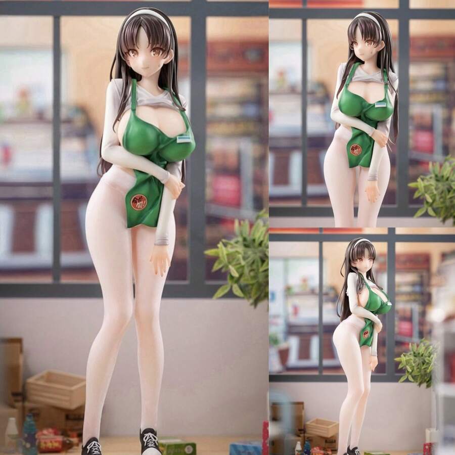 Shokai Eigyou Hanamiya Mari Gentle Clerk Anime Girl Figure Desktop Ornament PC Case Decor  Gift - Jasmine Flower Palace [approx. 22cm Tall] In a Bag - View 1