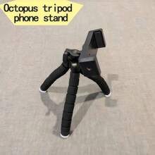 1pc Car Octopus Phone Holder, Triangular Stable Design, In-Car Navigation Mounting Bracket, Essential Interior Accessory - Black - View 8