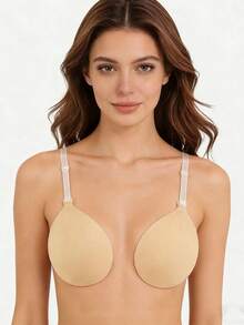 Nuevo sujetador sin tirantes sin costuras con efecto push-up, ajustable, sujetador invisible para vestidos de novia, adecuado para tops sin tirantes y vestidos sin espalda - Multicolor - Ver 3