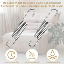 2 Pcs 3-5/8 Inch Recliner Chair Mechanism Furniture Tension Springs Long Neck Style Long Neck Hook Style Recliners Part - Default - View 4