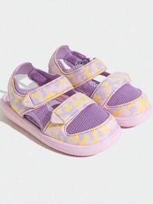 Adidas Kids WATER SANDAL CT Hook And Loop Closed-Toe Casual Sandals - Pink and Purple - View 1