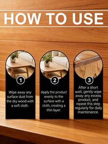 家具抛光剂 - 温和清洁剂，用于去除污垢并增强木制家具的光泽，日常保养和维护 - 液體 - 查看 3