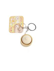 1pc Bun Stress Relief Toy, Mini Steamed Bun Clicker, Bun Pendant, Bag Charm, Cute Small Hanging Decor, Bun Finger Keychain, Cube Mechanical Clickable Toy, Stress Relief Gift, Suitable For Office, School, Home, Can Be Hung On Wallet, Bag, Clothes, Door, Window, Wall, Carry With You To Office Or Travel - Multicolor - View 9