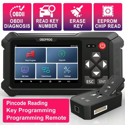 Car Key Programming Tool, Wifi Scanner Remote Key Master Immobilizer IMMO Code Reader EEPROM Pin Code Programming Chip Copy, Check Engine Code Reader OBD2 Scanner Car Diagnostic Tool For All Cars