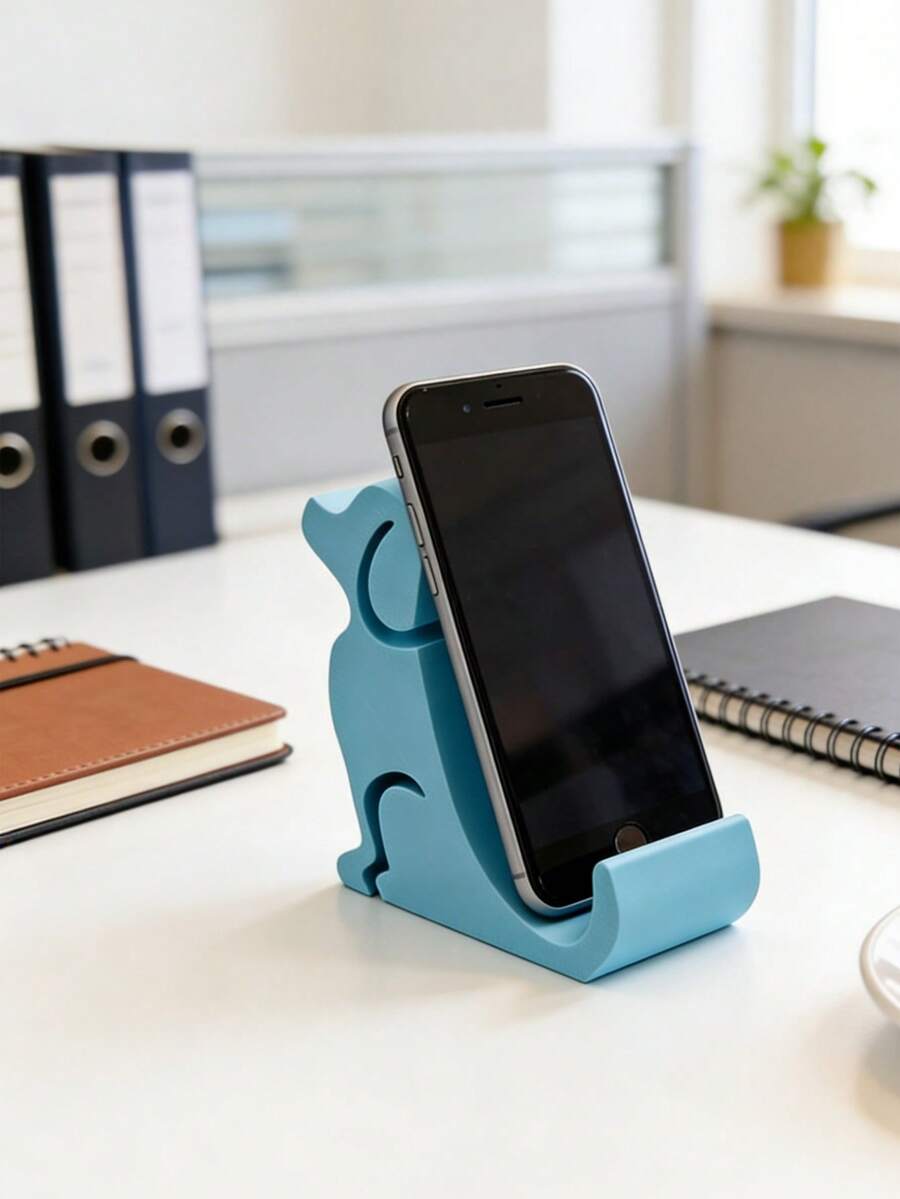 Dog-Shaped Phone Stand, Creative & Cute Design, Suitable For Various Desktop Phone Placement, Ideal Gift & Home Decor, Durable Material - Multicolor - View 1