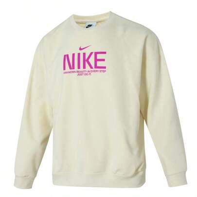 Nike Áo nỉ cổ tròn nam, AS M NK CLUB FT OS CREW GCEL, Trang phục thường ngày, Áo nỉ thể thao thoải mái, Nên đặt mua nhỏ hơn một size, IM9355-113