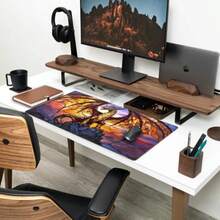Dragon - Alfombrilla de computadora grande para mouse con bordes cosidos alfombrilla de mouse para juegos de juegos para juegos oficina 31.5 x 15.7 pulgadas regalo para novio o hijo - Da Long - Ver 3