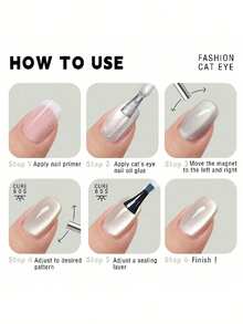 Bộ 8 món nam châm trang trí móng tay hình mắt mèo: Nam châm hai mặt màu hồng, nam châm hình mắt mèo mạnh mẽ, hạt nam châm tròn, nam châm đa chức năng, thích hợp để tự làm móng tay hình mắt mèo tại nhà. - Nhiều màu - Xem 9