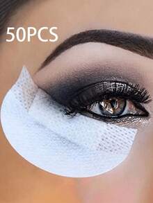 50pcs Disposable Eyeliner Shields, Lint-Free Pads For False Eyelash Extension, Makeup Tools - Multicolor - View 12