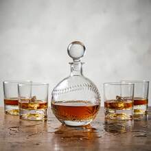 1000ml Luxury Whiskey Decanter, Creative Baseball Shaped Wine Bottle, Birthday, Anniversary, Father's Day, Husband, Boyfriend Gift, Essential For Home Bar Party - Transparent - View 2