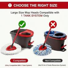 Micro Fiber Rotating Mop Replaces Cover, White, Washable And Durable Mop Cloth, Efficiently Cleans Floors - Suitable Both Dry And Wet Cleaning And Dust Removal - Suitable Living Rooms - Household Cleaning Tools - Trắng - Xem 2