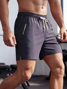 Men's Summer Casual Beach Fitness Sports Shorts, Suitable For Daily Outings And Travel - Purple - View 2