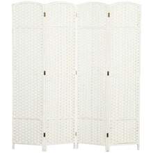 Four-Part Folding Screen, Room Divider For Living Room, Bedroom Or Office, White - 4pcs - View 9