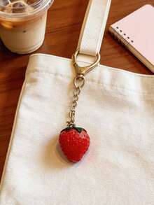 草莓钥匙扣，时尚百搭可爱配饰 - 紅色 - 查看 4