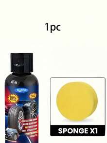 KineShineX 轮胎增亮剂、增黑剂、耐久性和抗老化剂、轮胎抛光剂、必备汽车保养工具套装、轮胎护理霜、抛光剂、汽车油漆修复剂、汽车配件 - 让您的爱车焕然一新……随机厚薄海绵配送 - 多色 - 查看 10