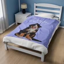 Manta personalizada para mascotas con foto de mascota + nombre. Manta personalizada para perro, manta con foto de gato, manta con foto de mascota, manta con retrato de perro, regalo para mamá de perro, regalo para papá de perro - Multicolor - Ver 4