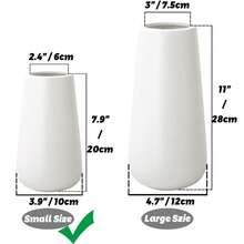 Ce vase blanc mat est parfait pour contenir des fleurs fraîches et des roseaux. C'est un vase décoratif de style campagnard classique, convenant à la décoration d'intérieur et à la mise en place de table. - multicolore - Voir 3