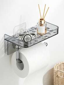 Giá đỡ giấy vệ sinh bằng acrylic – Bền chắc, thiết kế gắn tường không cần khoan, chống thấm nước và chống gỉ. Thiết kế 2 trong 1 này vừa đựng giấy vệ sinh vừa đựng điện thoại di động, dễ dàng lắp đặt mà không làm hỏng tường, lý tưởng cho phòng tắm hiện đại. - Nhiều màu - Xem 11