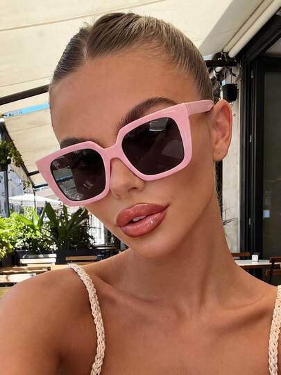 1 Cặp kính râm vuông unisex chủ đề Dopamine dễ thương, thích hợp cho du lịch, tiệc tùng, bãi biển, lễ hội, thể thao, kỳ nghỉ, dã ngoại gia đình, các dịp thường ngày và tiệc tùng, mang đến một bầu không khí thanh lịch.