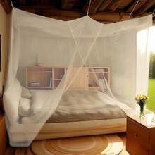 1pc Universal Mosquito Net, Suitable For Single To Extra Large Beds, Single Opening, Decorative Rectangular, Home Use Mosquito Net - Mosquito Net-single Door-white - View 6