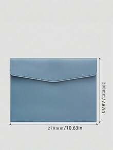 Large Capacity Leather Document Folder, Business Meeting File Bag, Office Document Organizer, Student Test Paper Holder - Single Piece - View 2