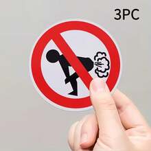 Funny "No Farting" Home/Car Sticker, Durable, Easy To Stick, Car Sticker, Bumper Sticker, Suitable For Laptop, Water Bottle, Phone, Car Decor - one-size - View 10
