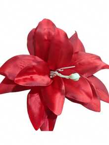 1pc 13cm Large Fabric Artificial Flower Hair Clip, Bohemian Style Side Bangs Hairpin, Beach Vacation & Daily Wear Accessory, Claw Clips - Multicolor - View 20