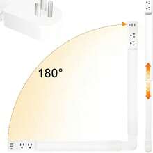 Telescopic Outlet Extender With 2 AC Outlets, USB‑A And USB‑C Ports, 180° Rotating Wall Plug, Ideal For Hard-To-Reach Areas Behind Nightstands, Sofas And More (1 Pack) - US B Type Plug(110-127V) - View 7