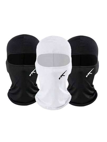 1件/2件装男女通用骑行面罩、拉法帽、滑雪面罩、摩托车颈套、万圣节骷髅全指手套，适合骑行、旅行、徒步和其他户外活动