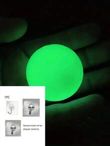 Pelotas de golf que brillan en la oscuridad - Pelotas de golf luminosas automáticas, adecuadas para entrenamiento nocturno, absorben la luz automáticamente, regalo perfecto para golfistas, accesorios de golf, accesorios deportivos al aire libre, suministros de golf, preparación para partidos nocturnos, material de goma, sin necesidad de energía, aplicable para accesorios de juego, entrenamiento de golf, deportes de equipo al aire libre, regalos de golf, regalos para hombres, regalos personalizados, regalos de cumpleaños - Multicolor - Ver 9
