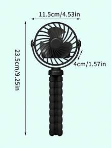 1pc Octopus Shaped Baby Stroller Fan, USB Rechargeable Portable Quiet Fan, Mini Handheld Foldable Travel Fan With LED Night Light, 3 Speed Adjustable, Multifunctional Desk Fan, Adjustable Angle, Suitable For Treadmill, Golf Cart, Travel, Camping, Baby Stroller Accessories, Foldable Ventilator, Car Fan - White - View 4