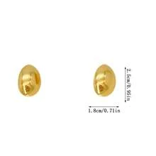 Teardrop Earrings, Minimalist And Elegant, Suitable For Women Who Prefer Minimalist Style, Beach Vacation Bikini Accessories, Beautiful Dresses, T-Shirts, Sexy Jeans, Tight Clothes - Versatile Retro INS Style Earrings For Casual Daily Wear, Also Suitable As A Surprise Gift For Valentine's Day, Birthday, Mother's Day, Thanksgiving Or Vacation, Graceful Earrings - Yellow Gold - View 12