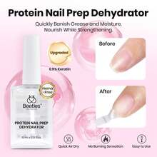 Beetles Tipex Lite Pre-Built Apex Nail Tips Kit, Stiletto Medium, With Tipex Nail Glue,  All-In-One Gel Nail Kit - Tipex Lite Kit with Primer-Almond Medium - 查看 3
