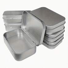 1 Juego de Caja de Metal Compacta, Perfecta para Pequeño Almacenamiento de Necesidades en el Hogar - Multicolor - Ver 9