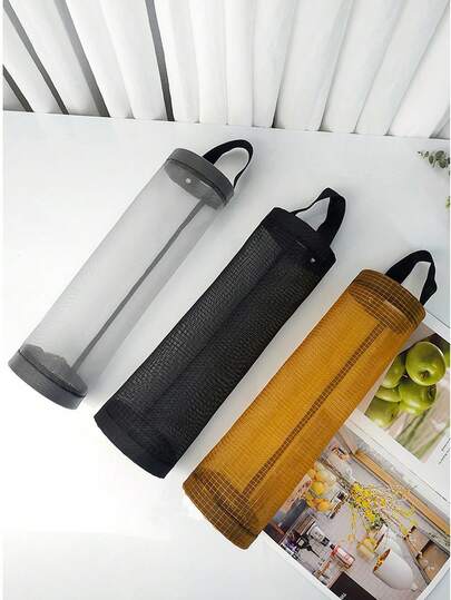 2 Giá đựng túi nhựa treo tường, dùng cho nhà bếp, tiệc bãi biển mùa hè, thực phẩm, cắm trại, trang trí nội thất, phụ kiện nhà bếp.