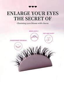 NEW 6 Pairs Manga Lashes Eyes Lashes Soft Natural Long Eyelashes Fake Lashes, Anime Wispy Strip False Eyelashes, For Used Daily Makeup Extension Cosplay, Party Reusable Strip Lashes, Lashes, Eyelashes, Fake Lashes - View 3