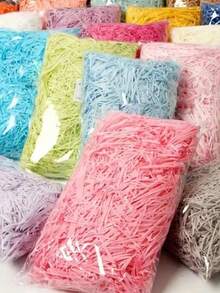 1pack 20g,Colorful Shred Crinkle Paper Raffia Filler For DIY Gift Box Filling Wrapping , Wedding ,Valentine's Day Gifts,Easter Day Gifts,Birthday Party Decorations - Multicolor - View 6