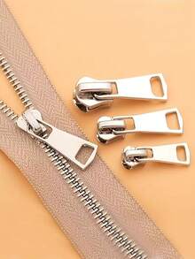 Multi-Functional Zipper Pull Replacement Set, Easy To Install, Portable Emergency Buckle, Suitable For All Clothing Sizes - Suitable For Jackets, Boots, Backpacks, Suitcases - Clothing Accessories Repair Set, Backpack Repair, DIY Repairer - Silver - View 3