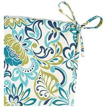 Pillow Perfect Outdoor/Indoor Zoe Mallard Squared Corners Chair Cushion - Azul - Ver 7